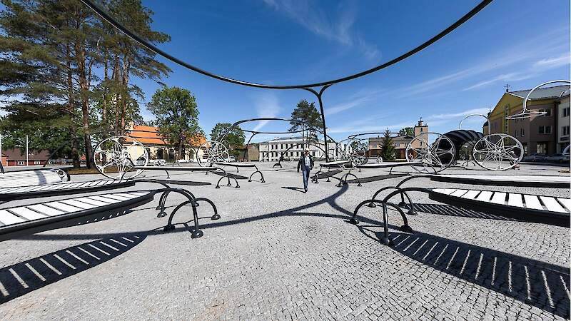 Võru city central square